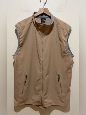 The North Face Lightweight Flight Series Full Zip Beige Wind Vest - Men’s Large
